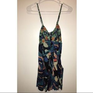 Free People bow floral romper